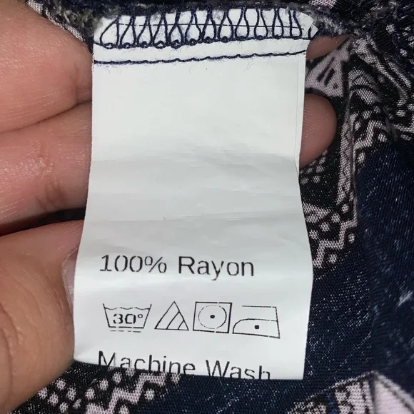 Boho triable navy blue cami dress - Picture 6 of 6